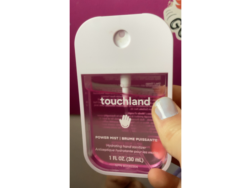 Touchland Power Mist Hydrating Hand Sanitizer, Berry Bliss, 1 fl oz /30 mL