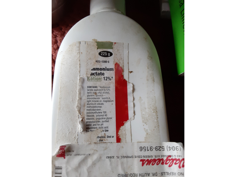 Ammonium Lactate Lotion 12%, 225 g, Taro Pharmaceuticals (RX)