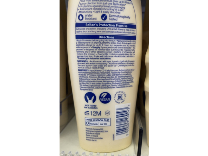 Boots Soltan Once Advanced Suncare Lotion, SPF15, 6.7 fl oz/200 mL