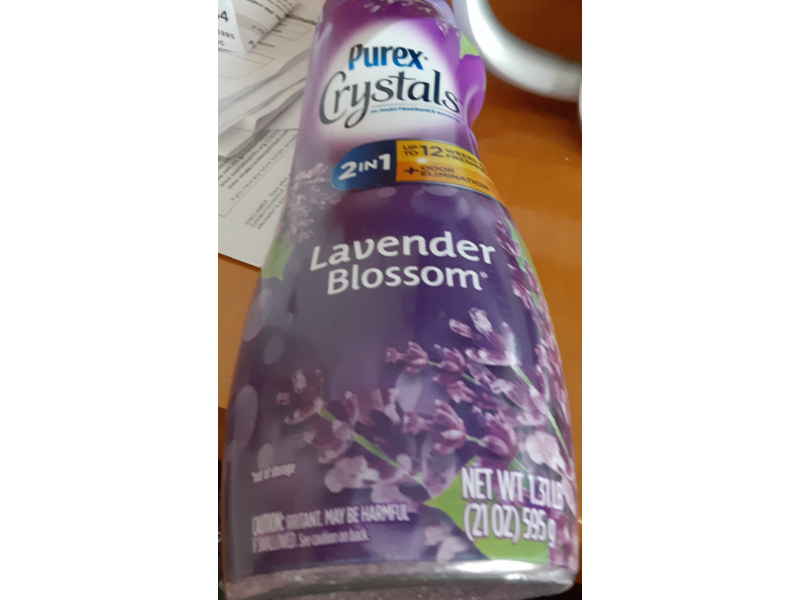 Purex Crystals Laundry Booster, Lavender Blossom, 21 oz/595 g