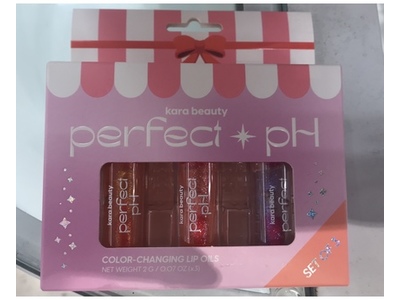 Kara Beauty Perfect Color-Changing Lip Oil Set, Flirty + Cheeky + Zesty