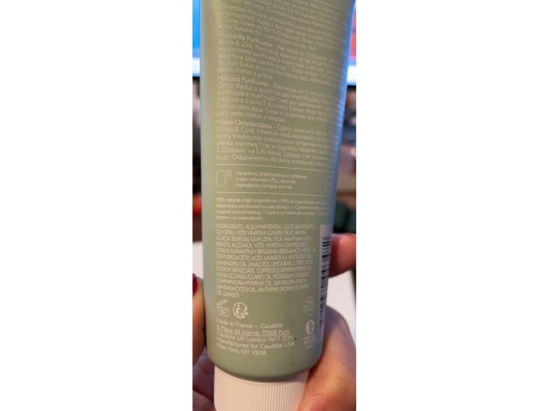 Caudalie Vinopure Purifying Mask, 2.5 fl oz/75 mL