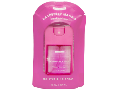 Scent Theory Moisturizing Hand Sanitizer spray, Raspberry Mango, 1 fl oz/30 mL