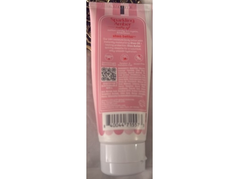 eos Shea Better 24h Moisture Body Lotion, Sparkling Amber, 2.5 fl oz/74 mL