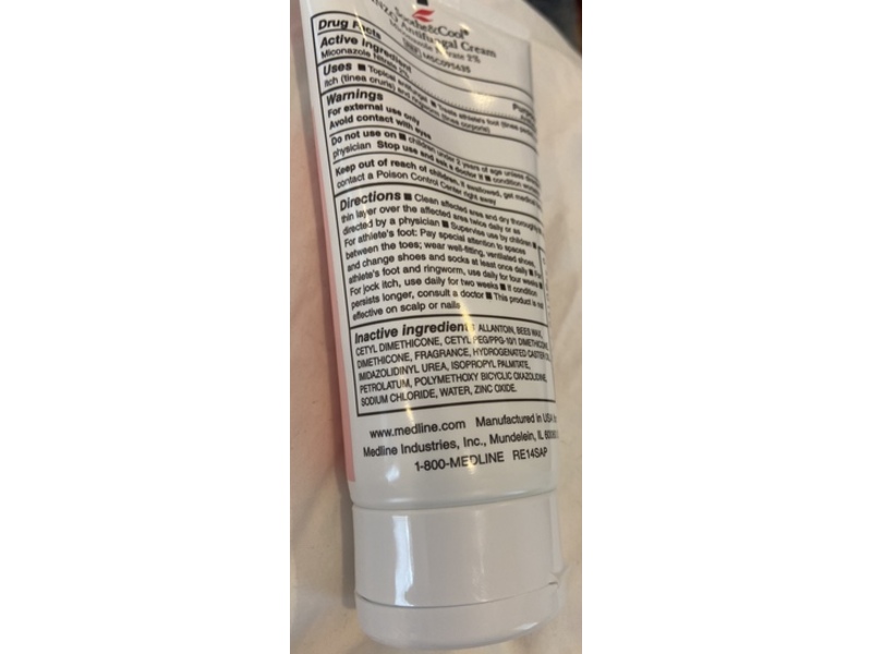 Medline Inzo Sooth & Cool Antifungal Cream, 5 oz/141.7 g