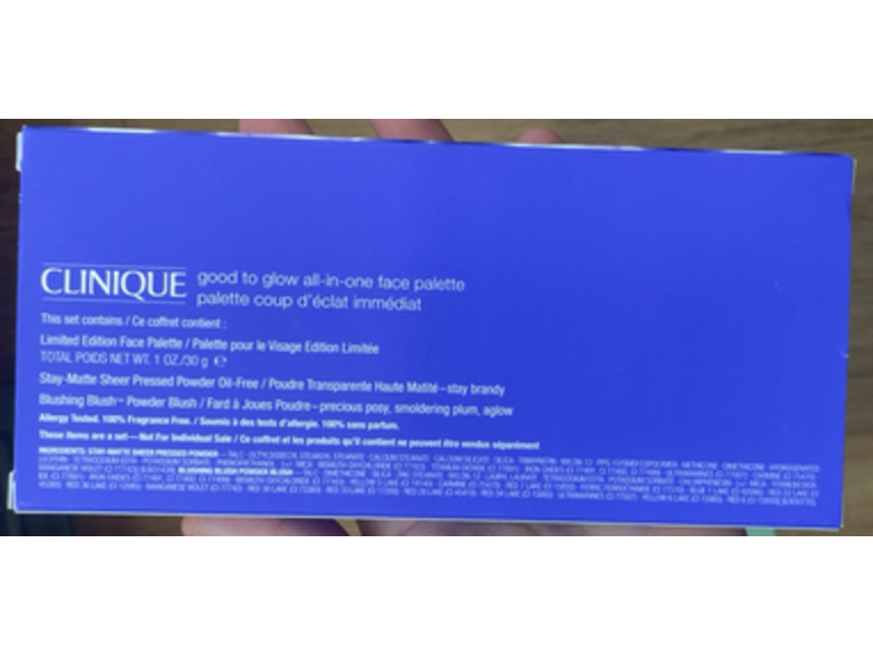 Clinique Good To Glow-In-One Face Palette, Blush & Brighten, 1 oz/30 g