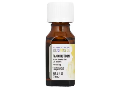 Aura Cacia Relaxing Essential Oil Blend, Panic Button, 0.5 fl oz/15 mL