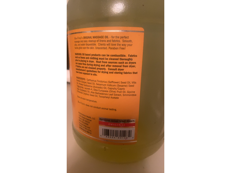 Bon Vital Massage Oil, Original, 3.78 L