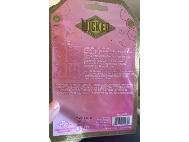 Wicked Face Mask, Strawberry Scented, 0.67 fl oz/20 mL