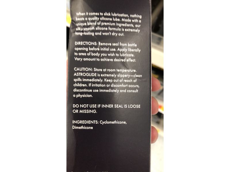 Astroglide X Premium Waterproof Silicone Personal Lubricant, 5 oz (148 mL)  Ingredients and Reviews
