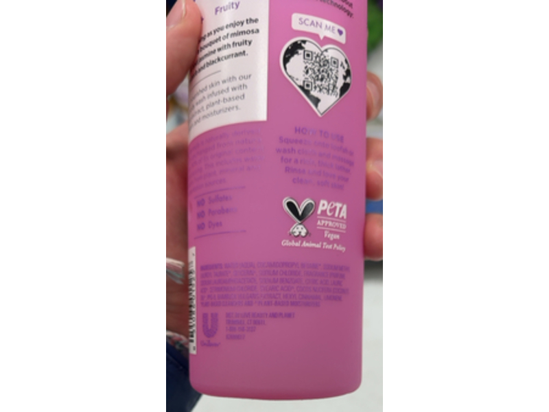 Beloved Vibe Body Wash, Mimosa Flower + Bamboo Extract, 18 fl oz