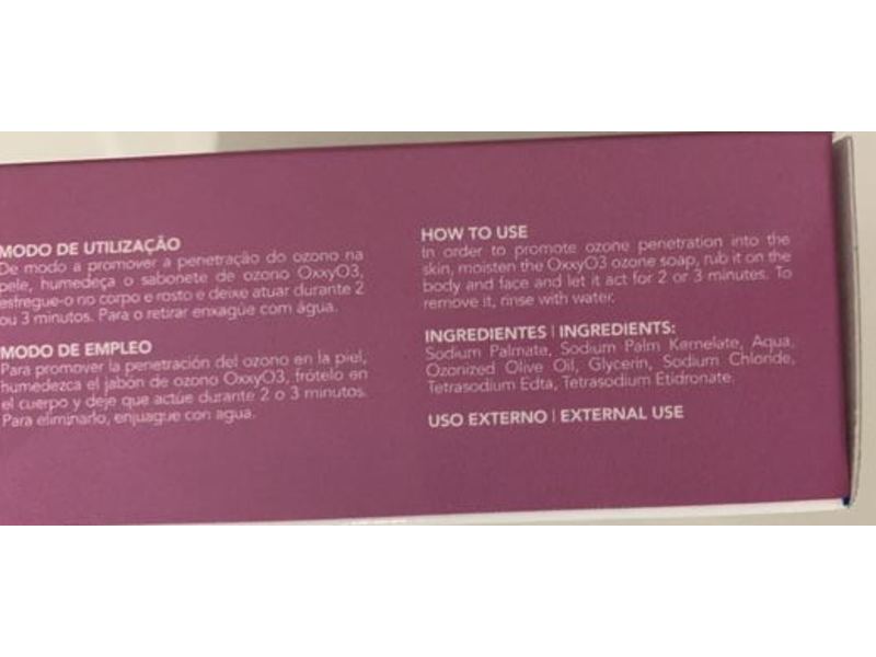 Oxxyo3 Sabonete Ozonized Soap, 150 g