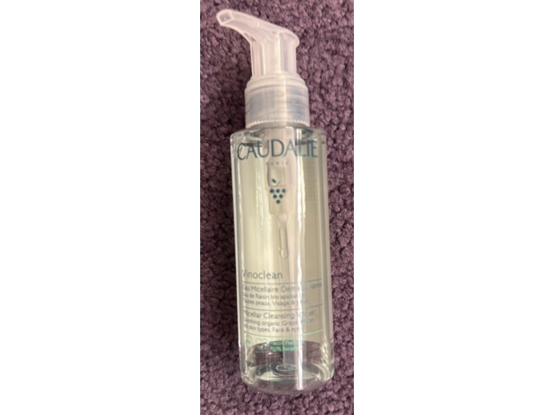 Caudalie Micellar Cleansing Water, Vinoclean, 3.3 fl oz/100 mL