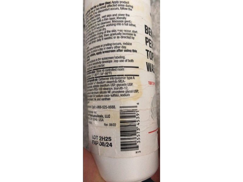 Benzoyl Peroxide Topical Wash 5%, 5 oz