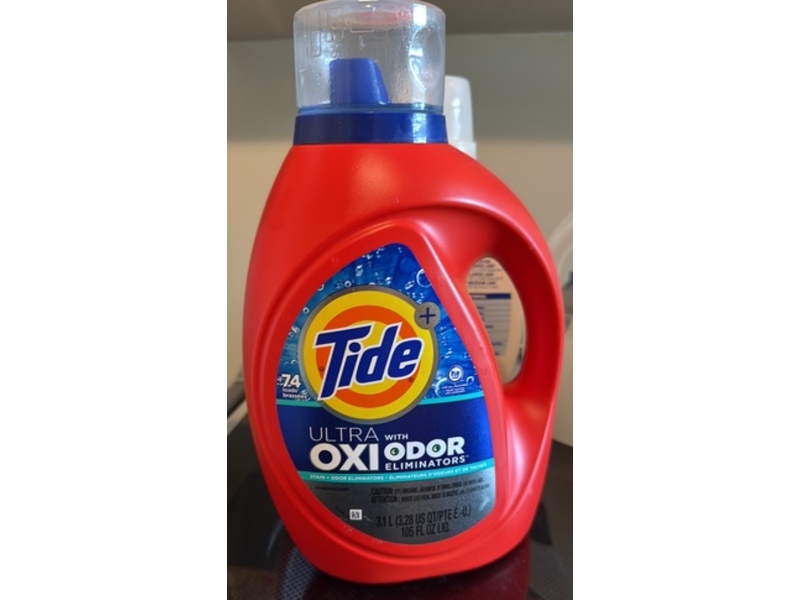 Tide+ Ultra OXI Odor Eliminators, 105 fl oz/3.1 L, 74 Loads