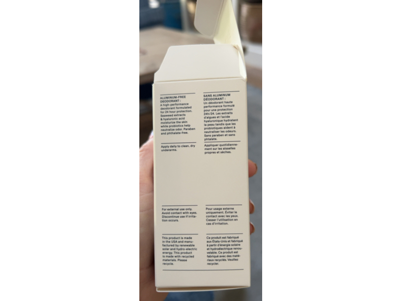 Salt & Stone Deodorant, Neroli & Basil, 2.6 oz/75 g