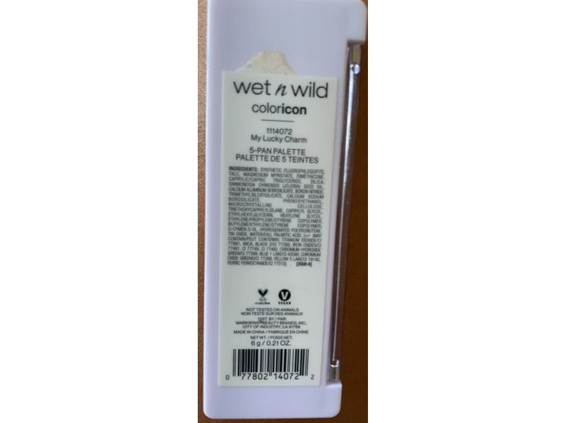 Wet n Wild Color Icon Eyeshadow Palette, My Lucky Charm, 0.21 oz/6 g