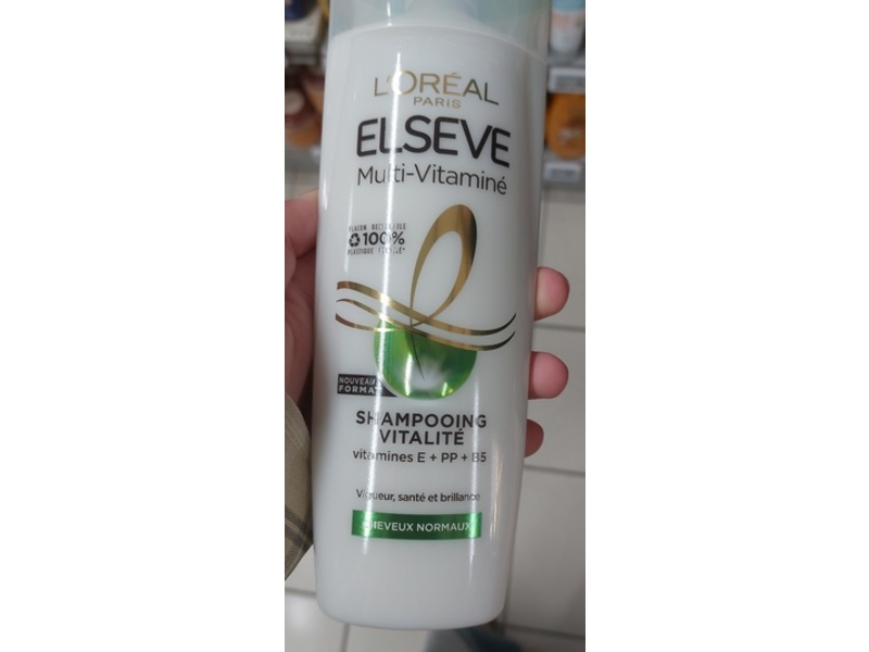 L'oreal Paris Elseve Multi-Vitamin Shampoo, Vitamines E+PP+B5, 350 mL
