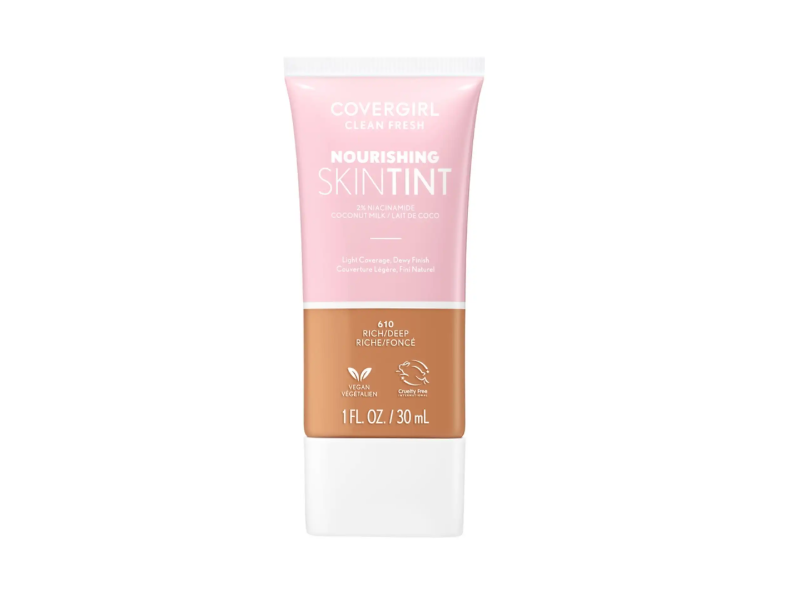 CoverGirl Clean Fresh Skin Milk Nourishing Foundation, Rich/Deep , 1 fl oz/30 mL