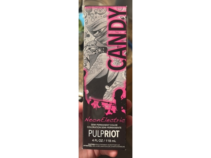 Pulp Riot Semi-Permanent Color Neon Electric Candy Neon Pink, 4 fl oz/118 mL