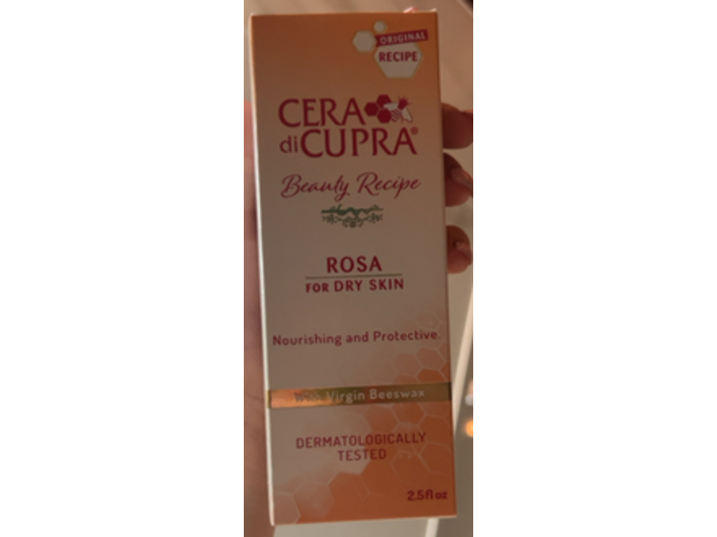 Cera di Cupra Rosa Cream for Dry Skin With Virgin Beeswax, 2.5 fl oz