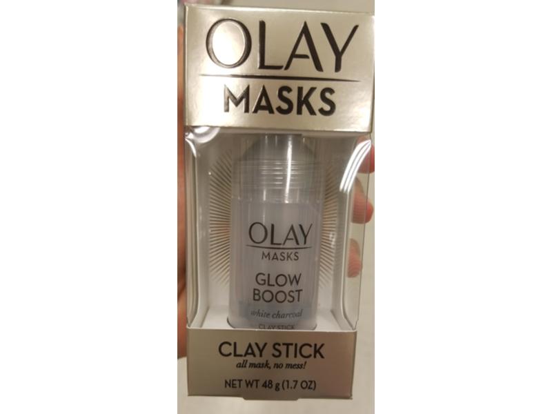 Olay Masks Glow Boost Clay Stick, White Charcoal, 1.7 oz