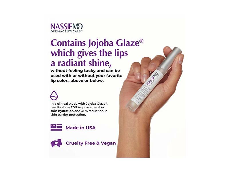 Nassifmd Hydro-Screen For Lips, Lip Hydrating And Volumizing Serum, 0.14 fl oz/4 mL