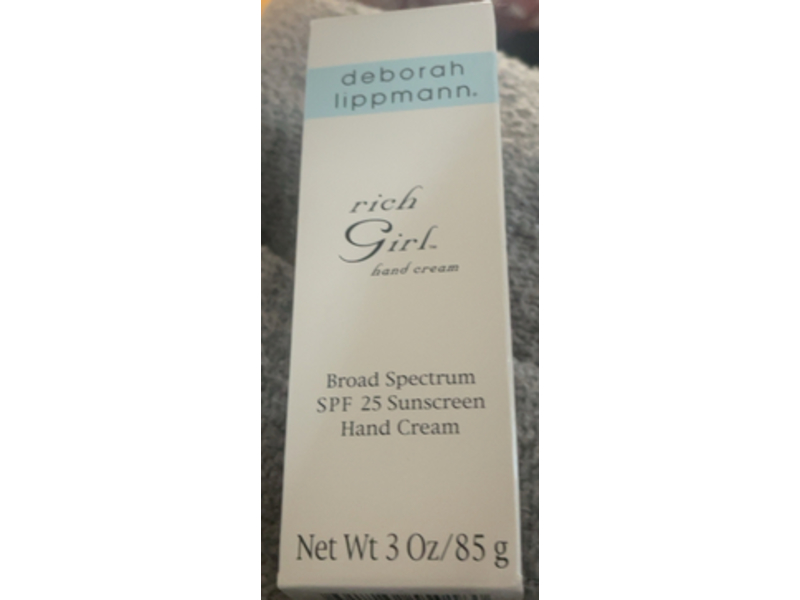 Deborah Lippmann Rich Girl Hand Cream, SPF 25, 3 fl oz/85 g