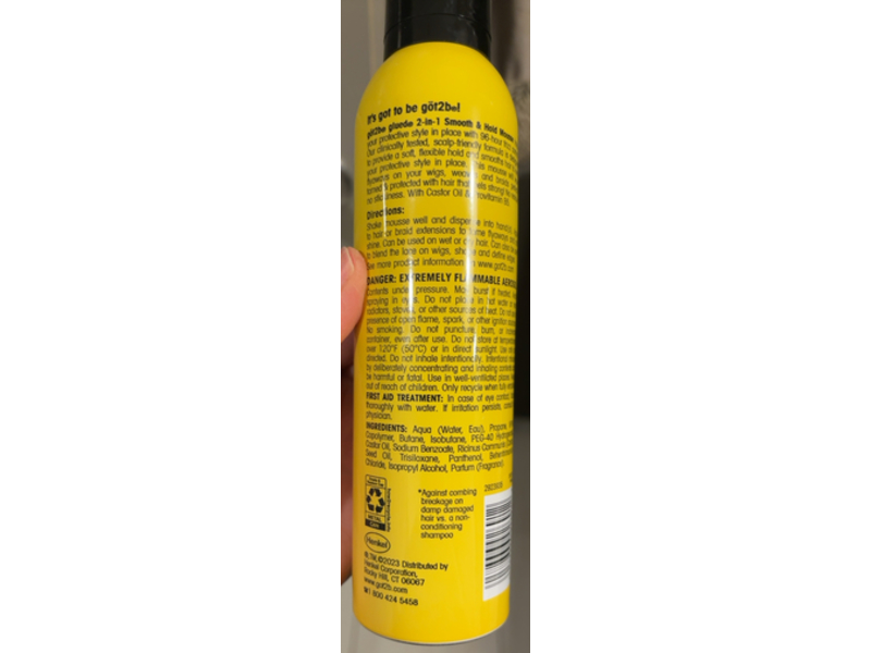 Got 2B Glued 2 In1 Mousse, Smooth & Hold, 8 oz/226 g