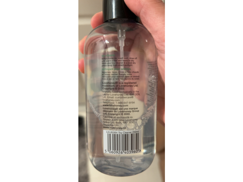 Lovehoney Toy Cleaner, Fresh, 8.45 fl oz/250 mL