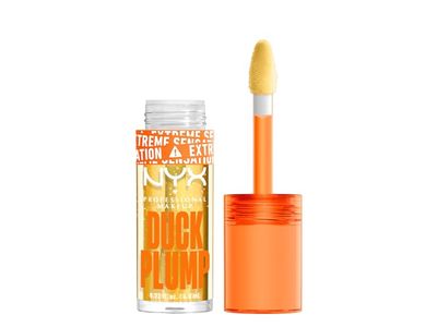 NYX Professional Duck Plump Makeup Lip Gloss, 01 Clearly Spicy, 0.23 fl oz/7 mL
