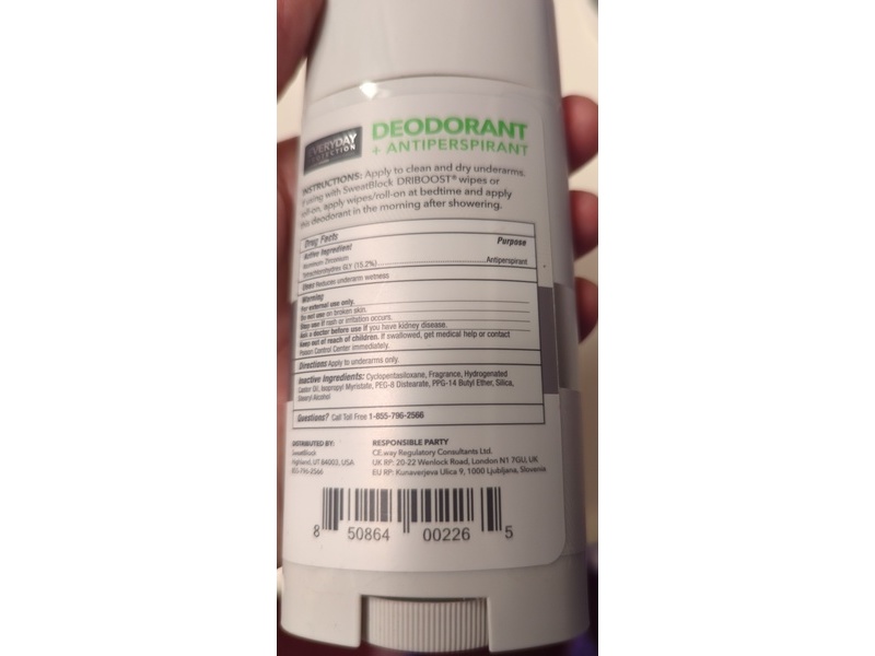 Everyday Protection Sweat Block Deodorant + Antiperspirant, Coastal Fresh, 2.7 oz