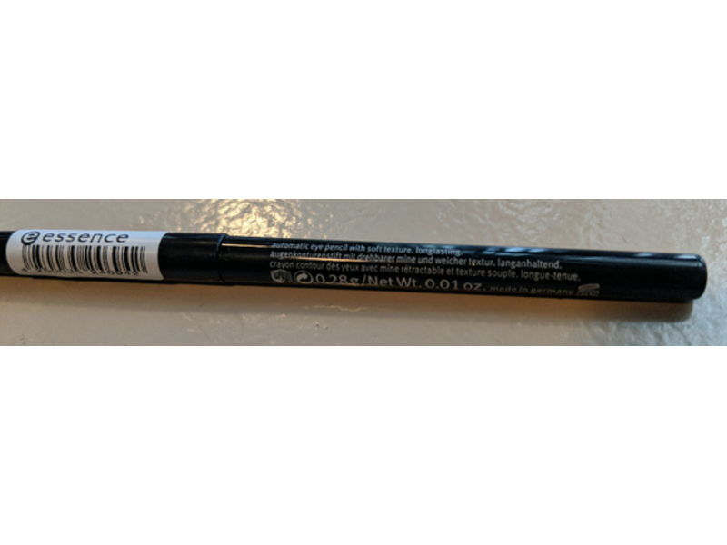 Essence Long-Lasting Eye Pencil, 01 Black Fever, 0.01 oz/0.28 g