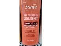 Suave Exfoliating Scrub + Wash, Strawberry Delight, 18 fl oz/532 mL - thumbnail 2
