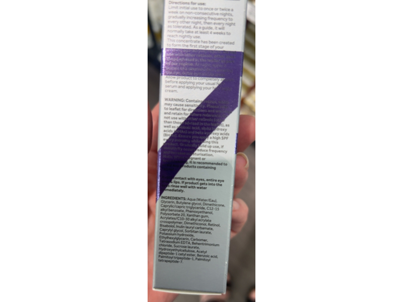 No 7 Pure Retinol Night Concentrate, 0.3% Retinol, 1 fl oz/30 mL