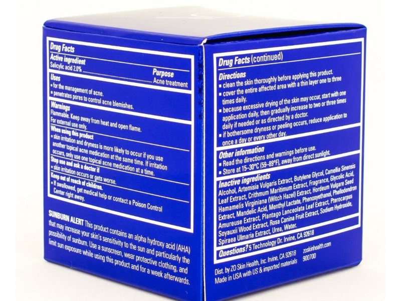 Zo Skin Health Oil Control Acne Treatment Pads, 2% Salicylic Acid, 60 Counts