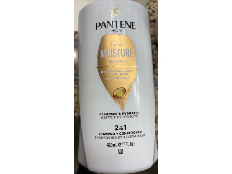 Pantene Pro-V Daily Moisture 2 In 1 Shampoo + Conditioner, 27.7 fl oz/820 mL