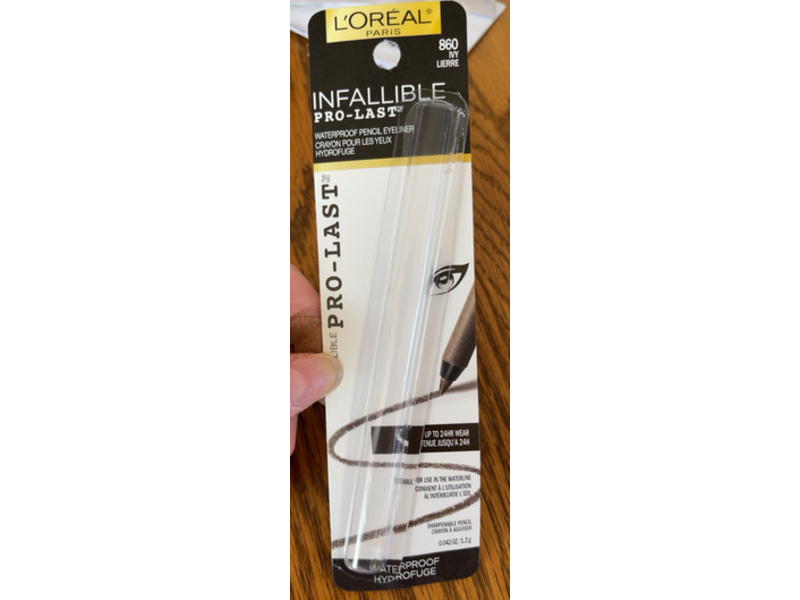 L'Oreal Paris Infallible Pro-Last Waterproof Pencil Eyeliner, 860 Ivy Lierry, 0.042 oz/12 g