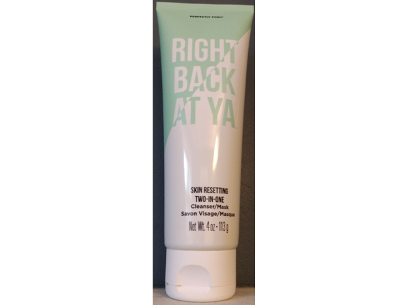 Perfectly Posh Right Back At Ya Skin Resetting Two-In-One Cleanser/Mask, 4 oz/113 g