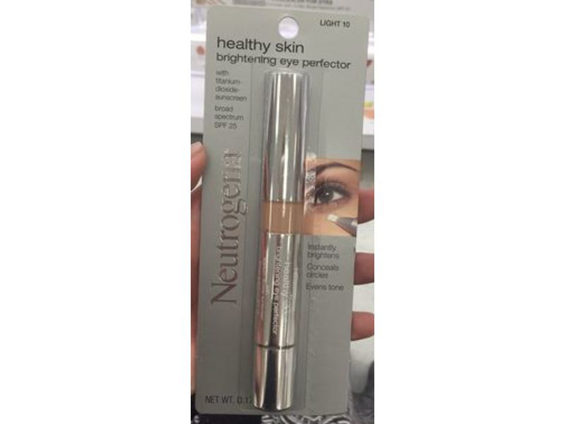 Neutrogena Healthy Skin Brightening Eye Perfector, SPF 25, Light 10, 0.17 oz/4.9 g