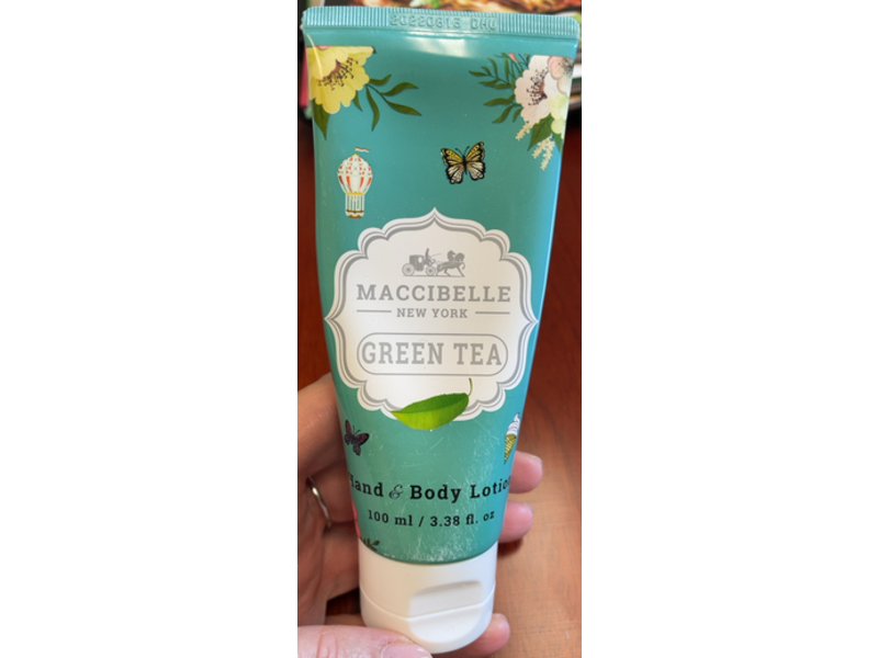 Maccibelle Hand & Body Lotion, Green Tea, 3.38 fl oz/100 mL