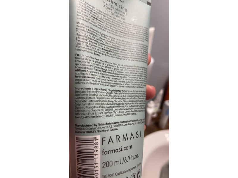 Dr.C.Tuna Volumizing Hair Conditioner, 6.7 fl oz/200 mL