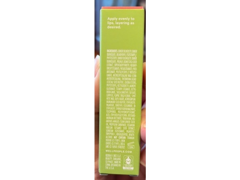 Well People Poutlove Peptide Lip Balm, Pink Grapefruit, 0.35 oz/10 g