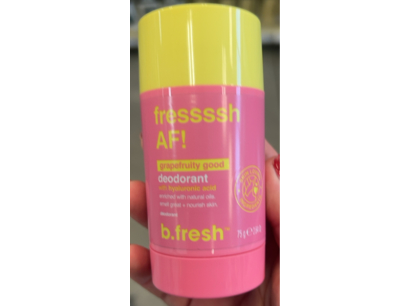 B. Fresh Fressssh AF! Deodorant, Grapefruity Good, 2.64 oz/75 g