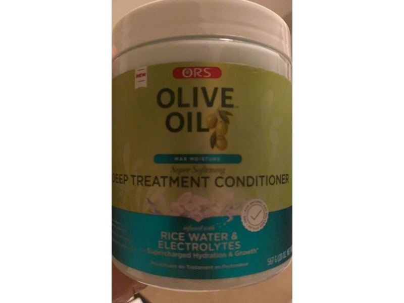 ORS Olive Oil Deep Treatment Conditioner, Rice Water & Electrolyte, 20 oz/567 g