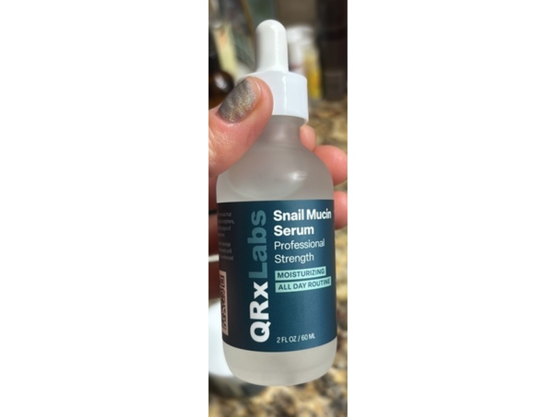 QrxLabs Professional Strength Moisturizing Serum, Snail Mucin, 2 fl oz/60 mL