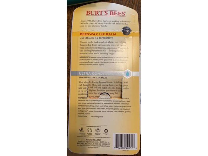 Burt's Bees 7 Beeswax Lip Balms & 3 Ultra Conditioning Lip Balm, Vitamin E & Peppermint, 1.5 oz/42.5 g