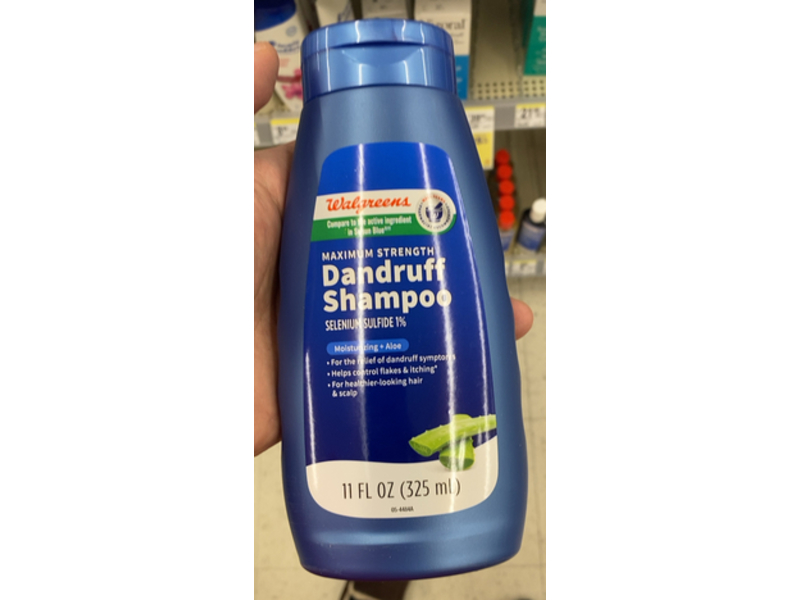Walgreens Maximum Strength Dandruff Shampoo, Selenium Sulfide 1%, 11 fl oz/325 mL