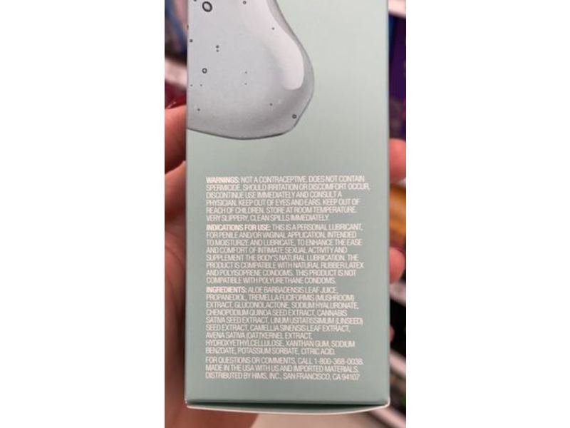 Hims & Hers Glide Lubricant, Aloe Based, 2 fl oz/59.1 mL