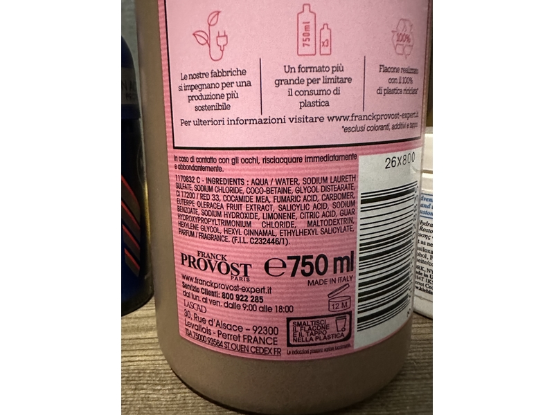 Franck Provost Expert Couleur Shampoo, 25.36 fl oz/750 mL